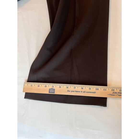 Nine West cropped wide leg capri pant size 2 chocolate brown pockets VTG Y2K - Picture 8 of 8